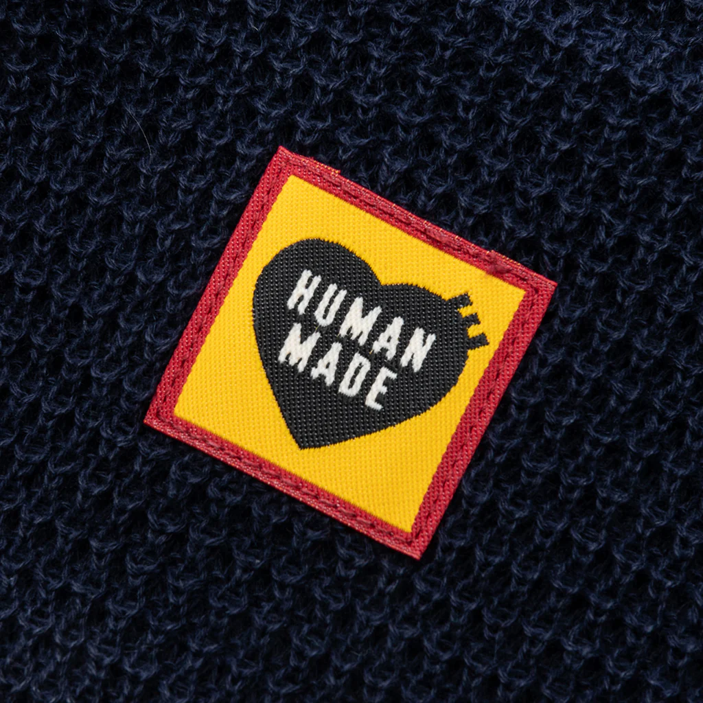 Waffle Beanie - Navy - Image 2