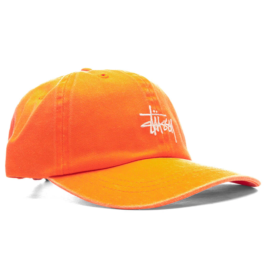 Washed Basic Low Pro Cap - Flo Orange - Image 3