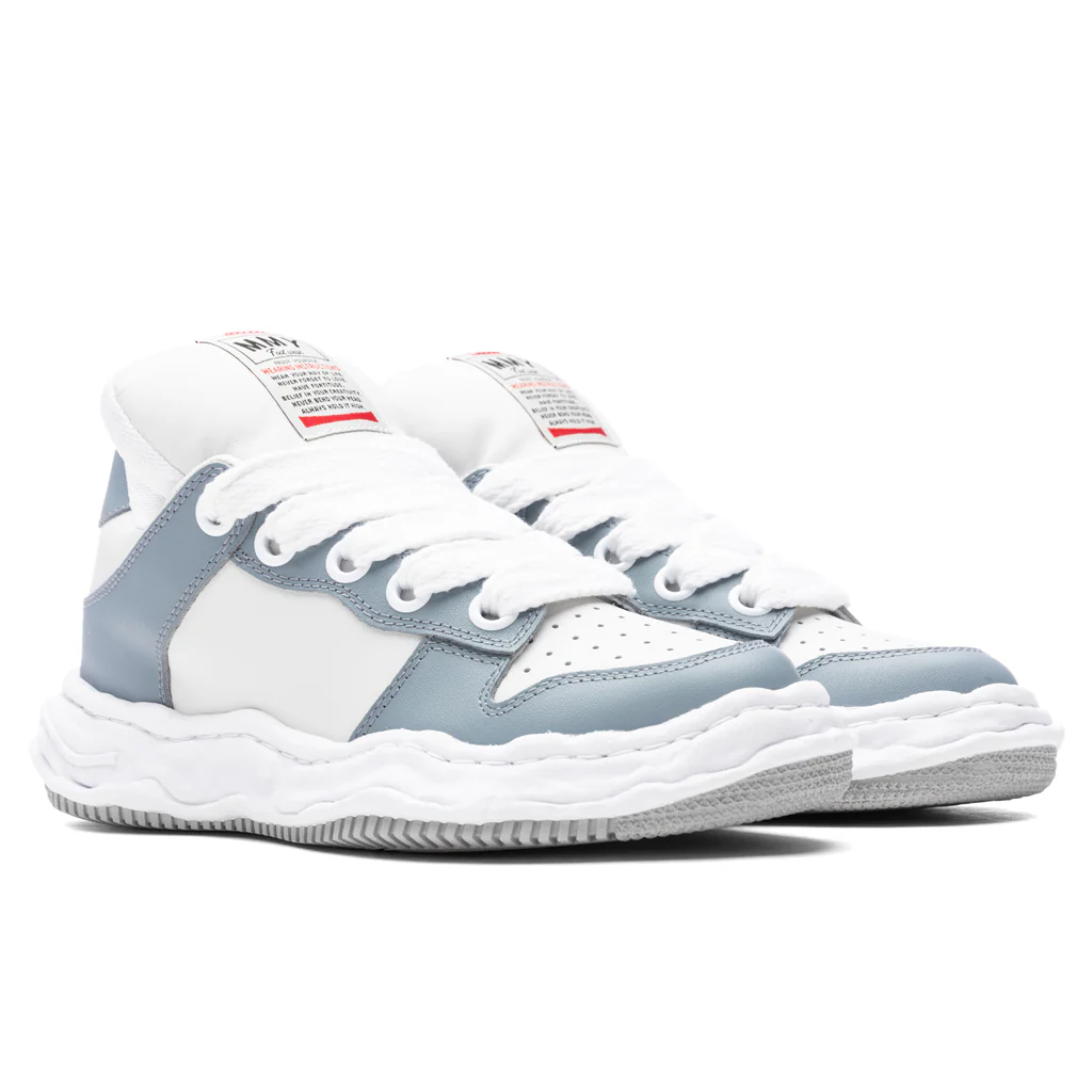 Wayne Low Top Sneakers - Grey/White - Image 2