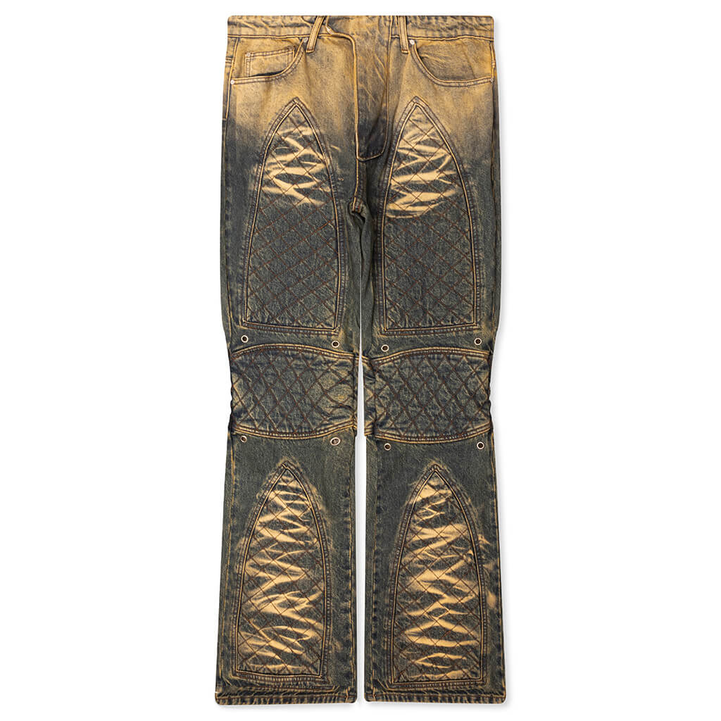 Moto Denim - Rust/Denim