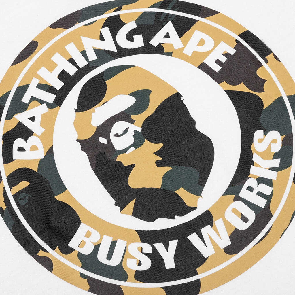 1st Camo Busy Works Tee - White - Image 3