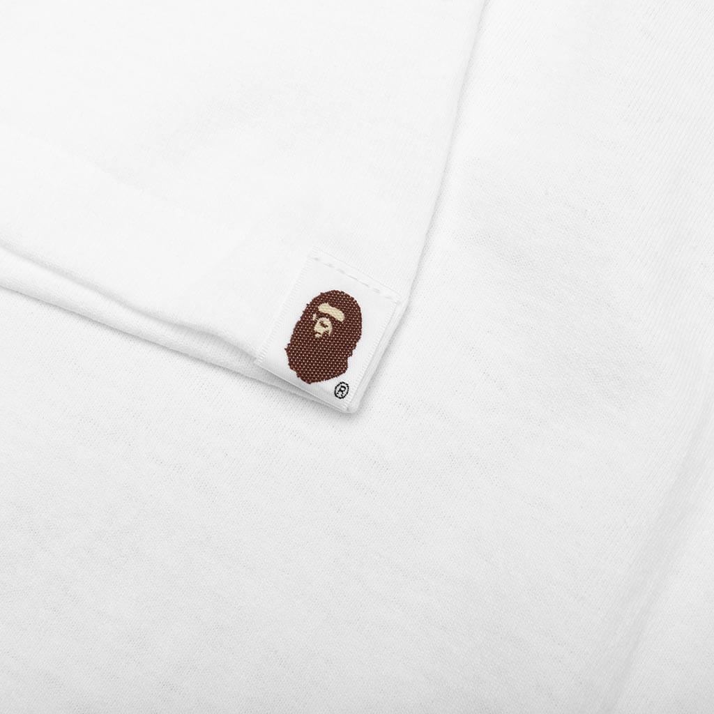 Hand Draw Pattern Tee - White - Image 3