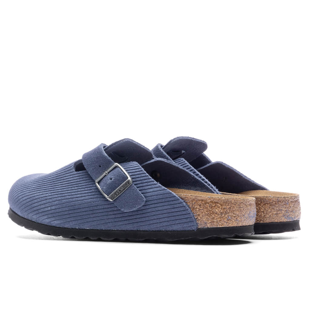 Wide Boston Suede Embossed - Indigo Blue - Image 3