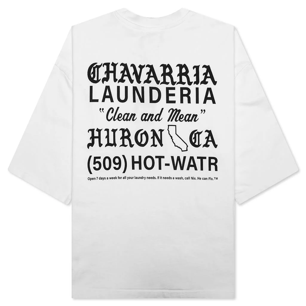 Laundromat S/S Buffalo Pocket Tee - White - Image 2