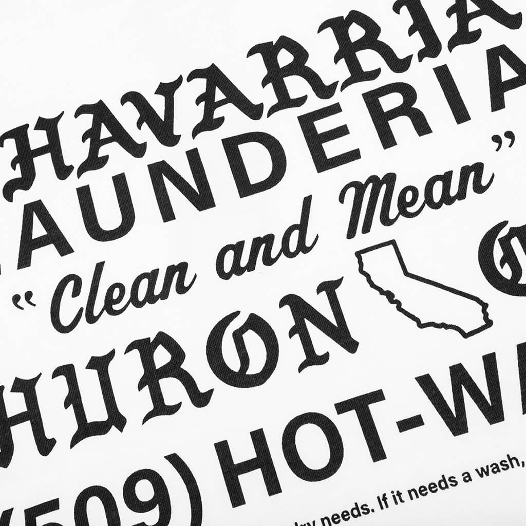 Laundromat S/S Buffalo Pocket Tee - White - Image 4