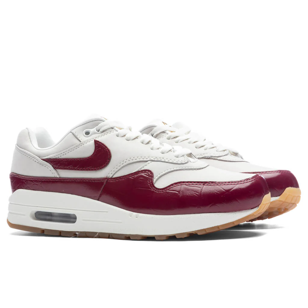 Women's Air Max 1 LX - Sail/Team Red/Gum Light Brown - Image 2