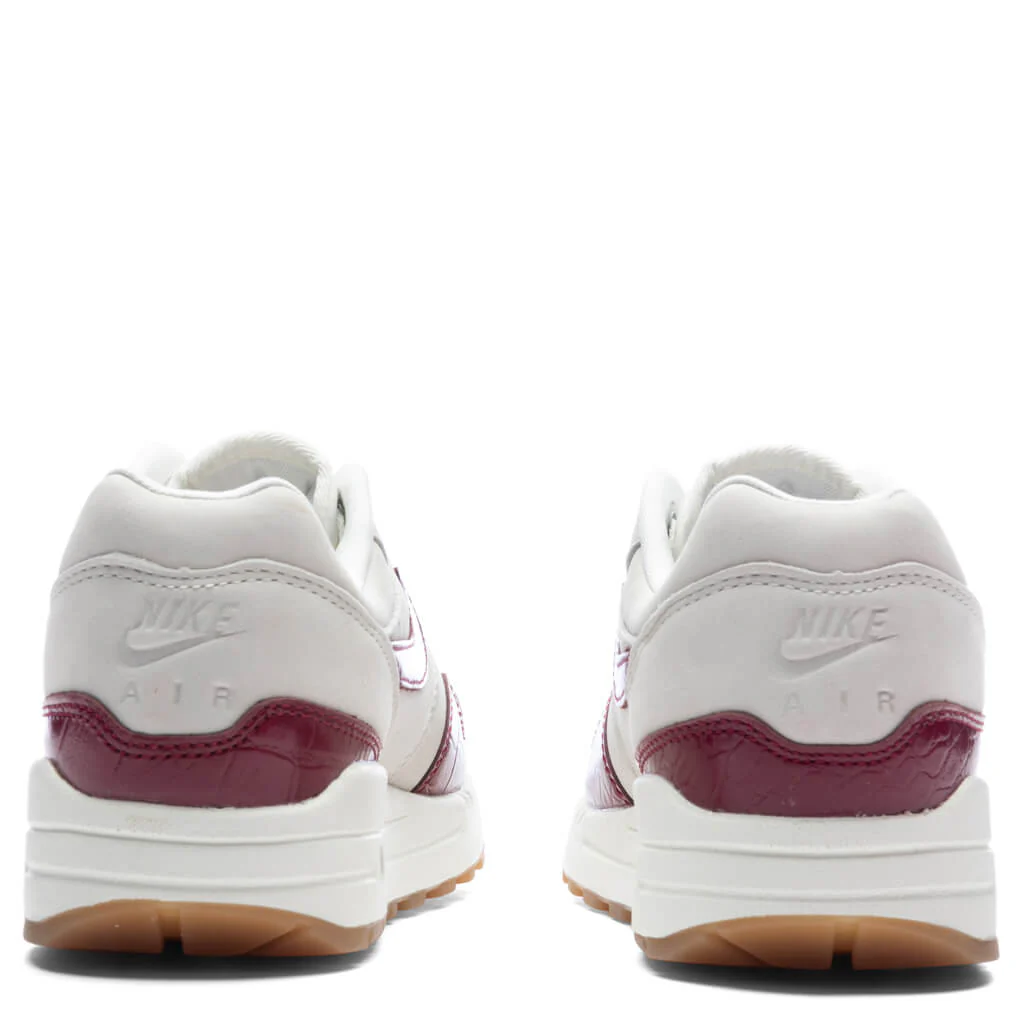 Women's Air Max 1 LX - Sail/Team Red/Gum Light Brown - Image 4