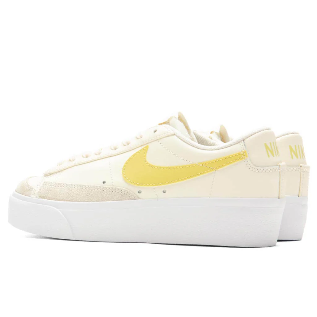 Women's Blazer Low Platform - Pale Ivory/Saturn Gold/White - Image 3
