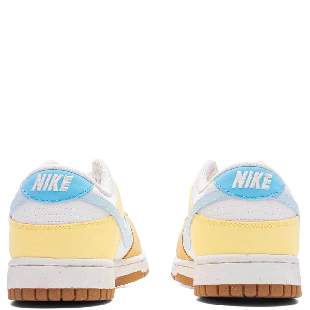 Women's Dunk Low 'Soft Yellow' - Summit White/Glacier Blue/Aquarius Blue - Image 3