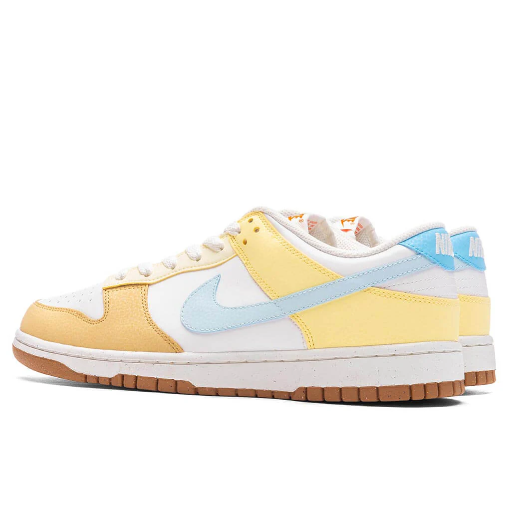 Women's Dunk Low 'Soft Yellow' - Summit White/Glacier Blue/Aquarius Blue - Image 4