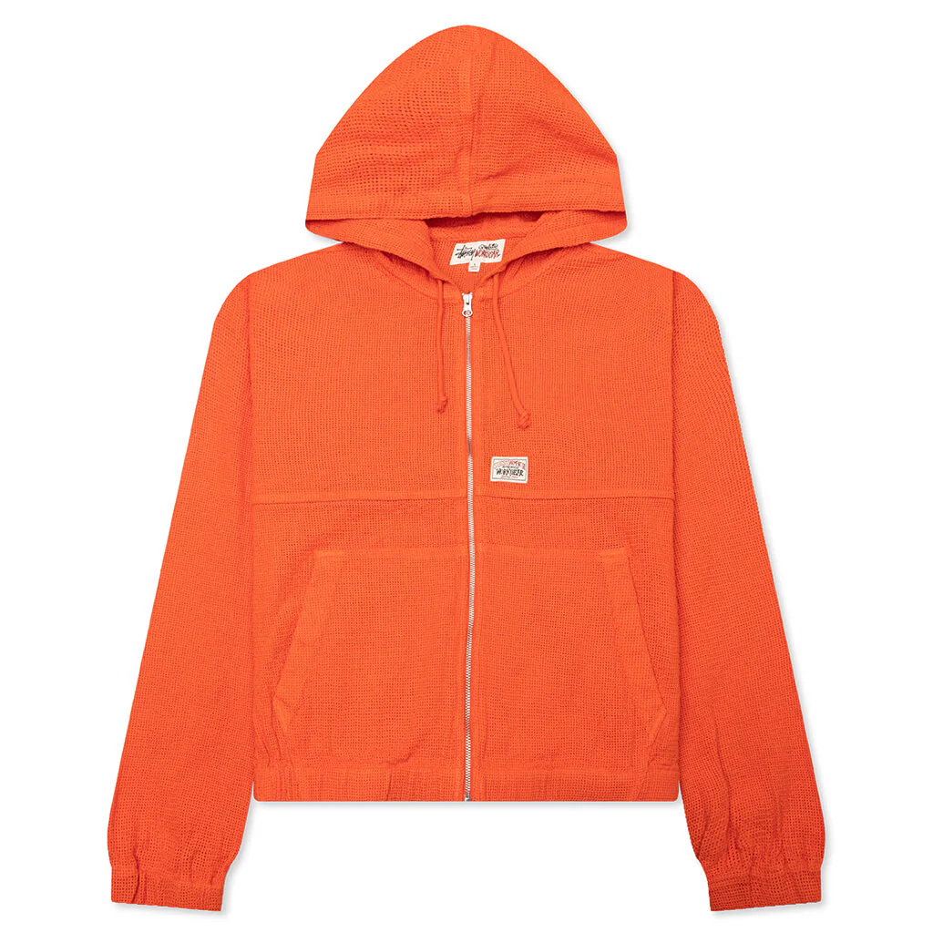 Work Jacket Cotton Mesh - Red Orange
