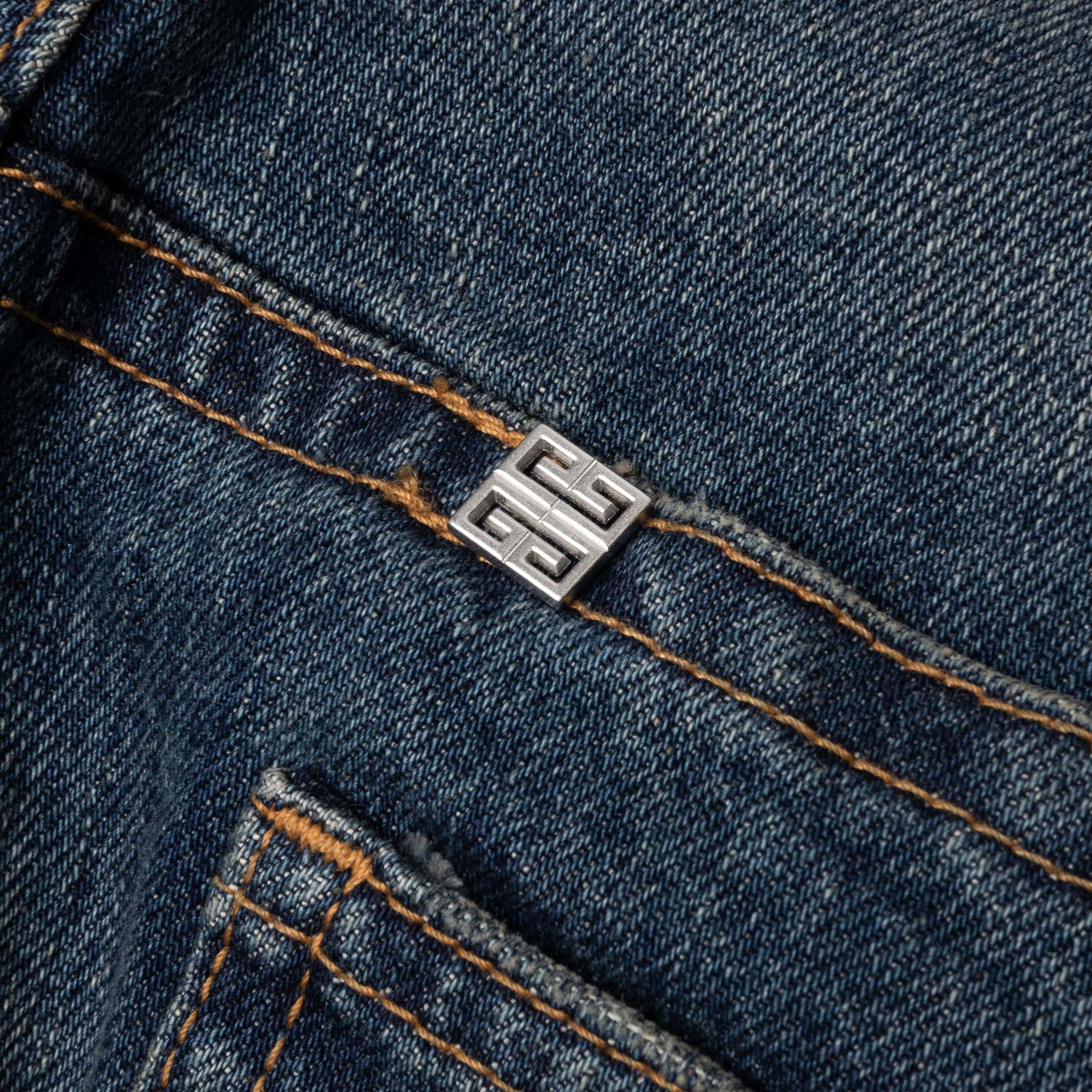 Distressed Denim Trousers - Indigo Blue - Image 5