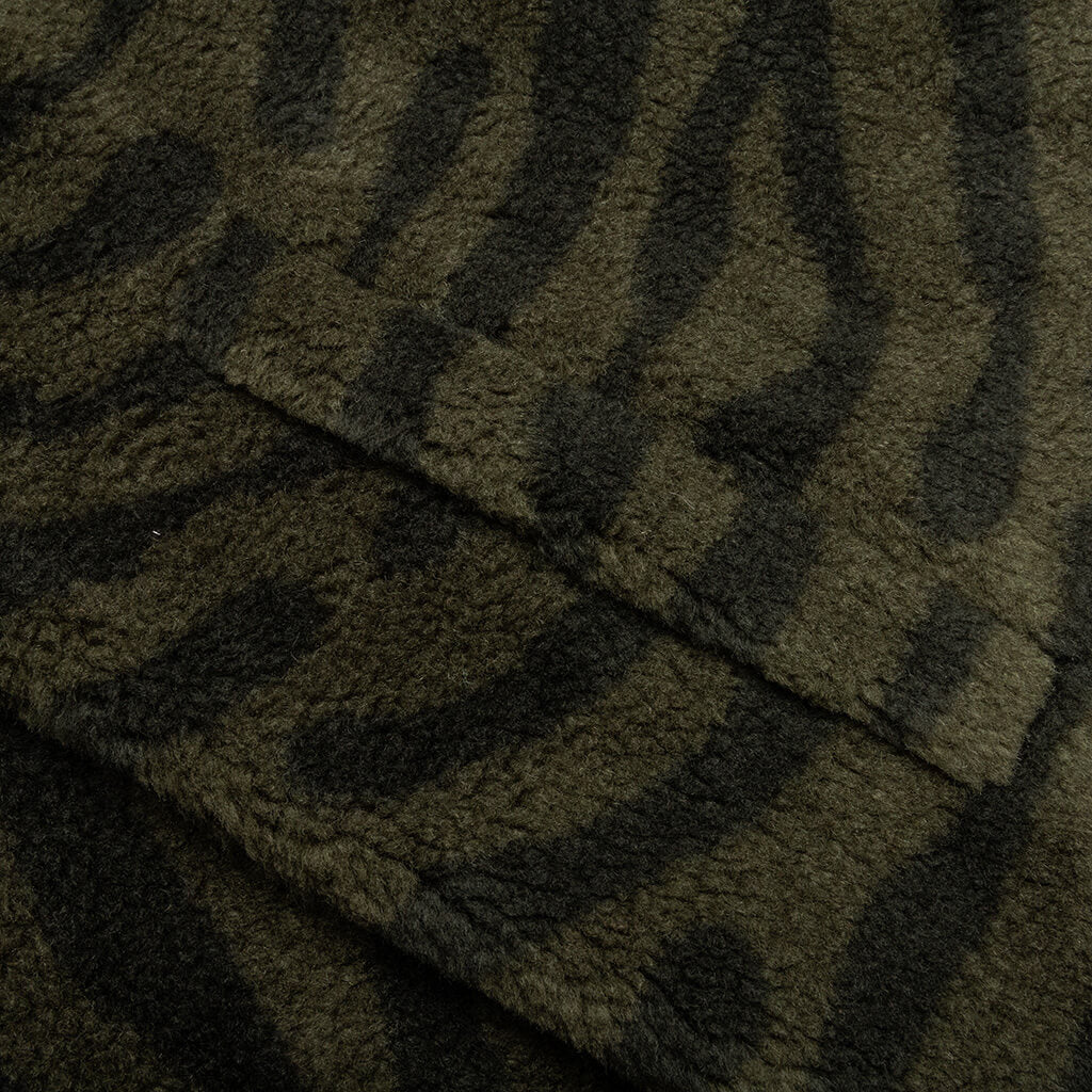 Moncler Genius x Salehe Bembury Teddy Zip-Up Sweatshirt - Olive - Image 4