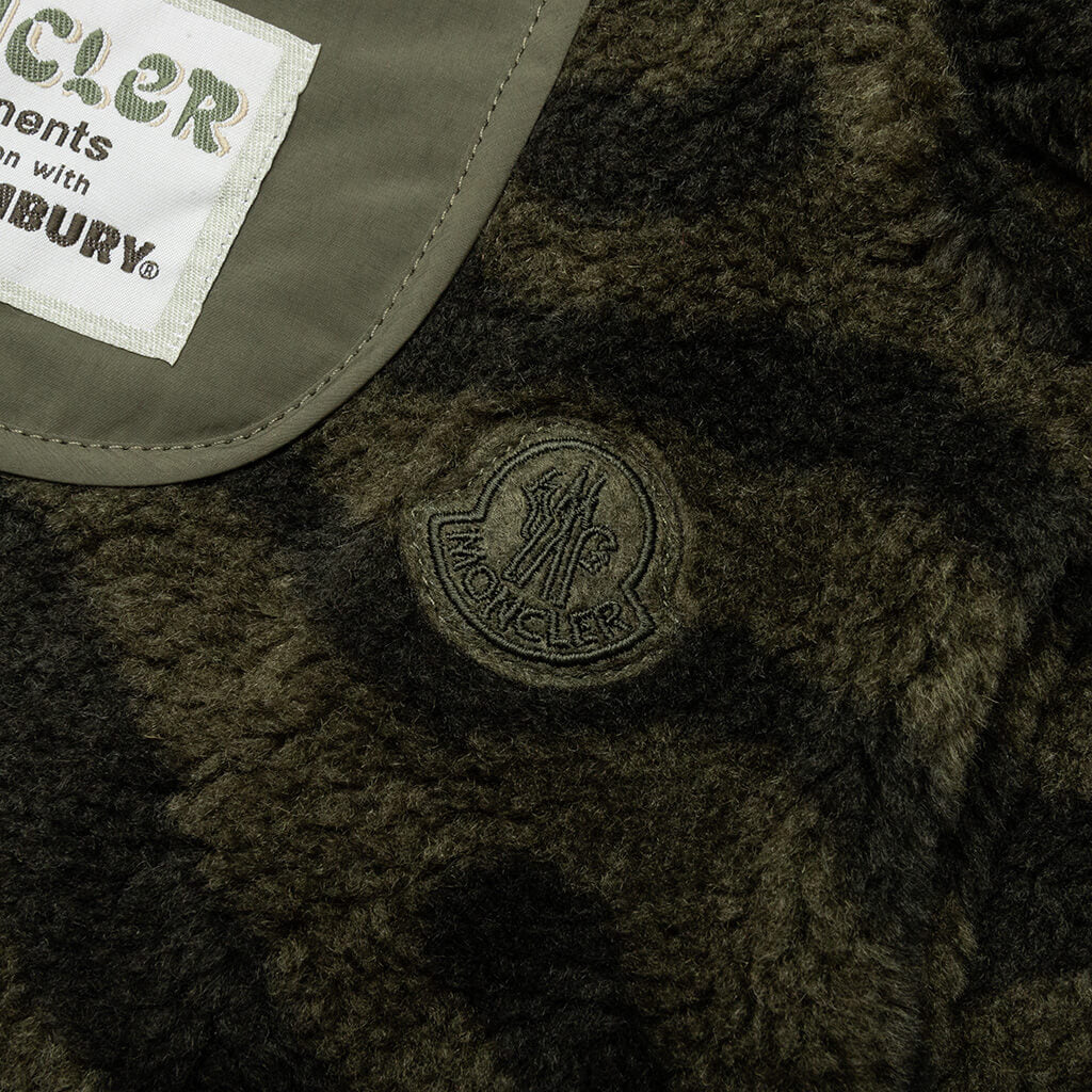 Moncler Genius x Salehe Bembury Teddy Zip-Up Sweatshirt - Olive - Image 5